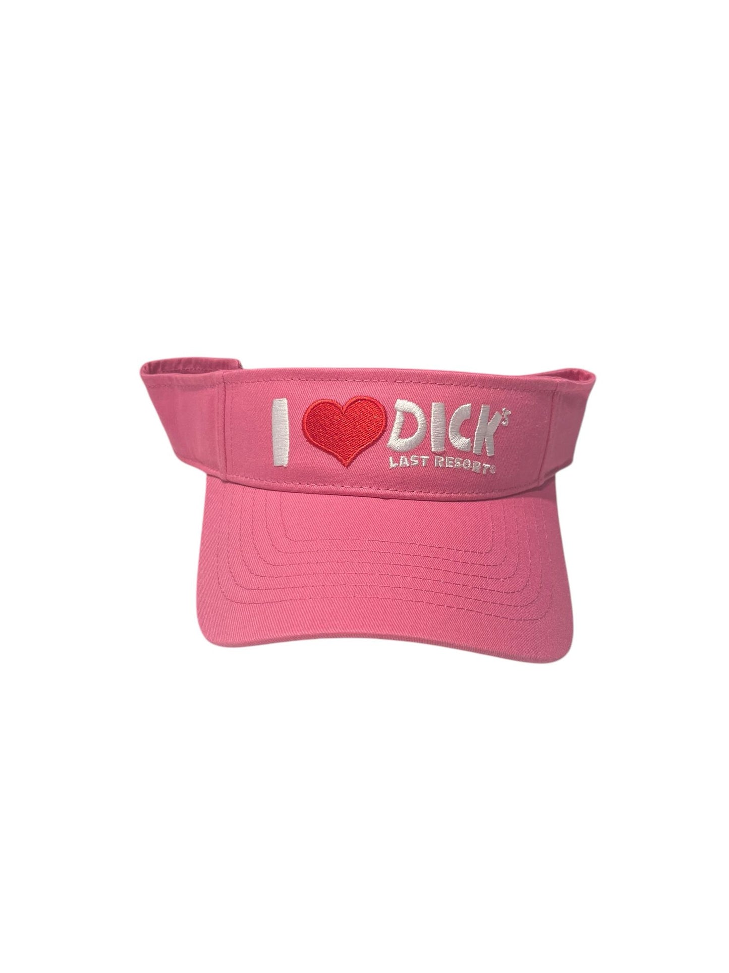 Pink I Heart Dick's Visor