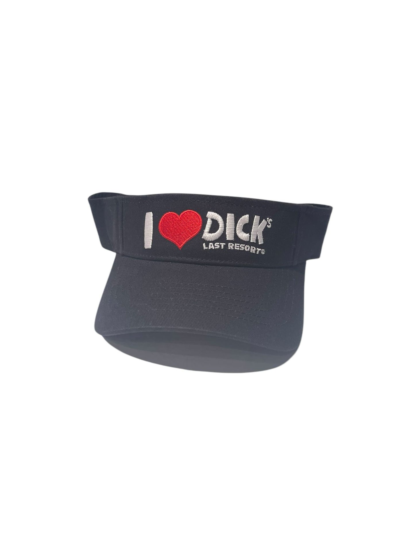 Black I Heart Dick's Visor