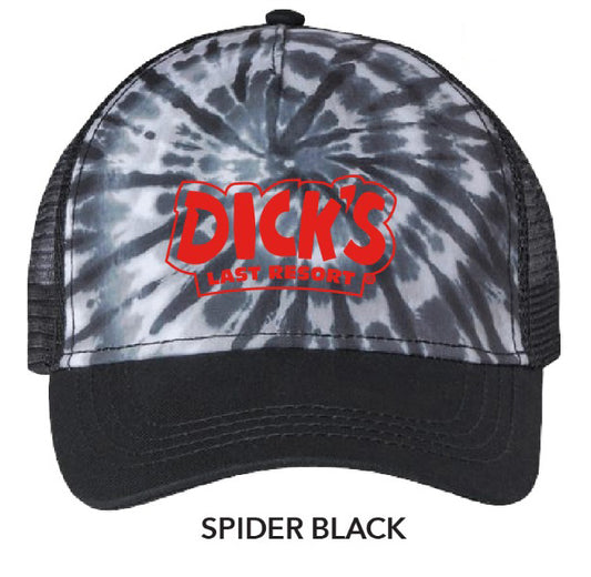 Trucker Black Tie Dye Hat